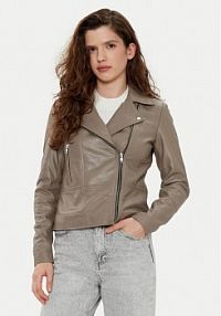 Kurtka skórzana YAS szara damska 