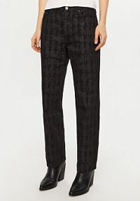 Jeansy KARL LAGERFELD czarne damskie 