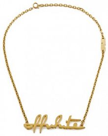 Naszyjnik Off-White złoty 