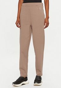 Spodnie dresowe Calvin Klein beżowe damskie 