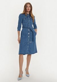 Sukienka jeansowa Morgan niebieska 