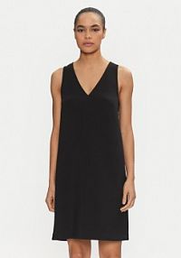 Sukienka koktajlowa Calvin Klein czarna Codzienna