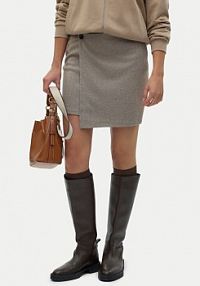 Spódnica mini Vero Moda beżowa 