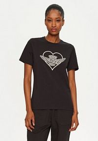 T-shirt Aeronautica Militare czarny damski 