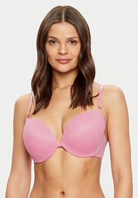 Biustonosz Guess różowy Push-up