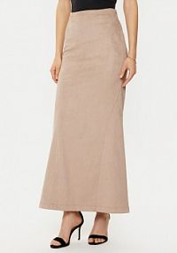 Spódnica maxi Guess beżowa 