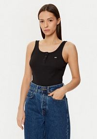 Top Tommy Jeans czarny damski 