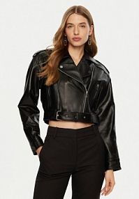 Kurtka skórzana ACCESS FASHION czarna damska 