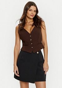 Kamizelka Guess brązowa damska 