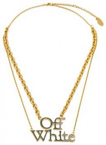 Naszyjnik Off-White złoty 