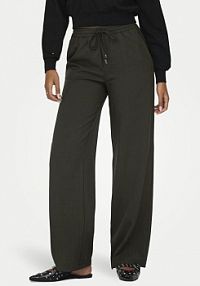 Spodnie eleganckie ONLY brązowe damskie Materiałowe Ginny 15331492  Wide Leg