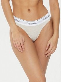 Stringi Calvin Klein Underwear beżowe 