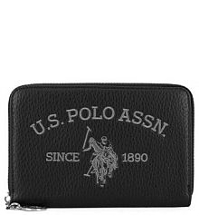 Portfel U.S. Polo Assn. czarny damski 