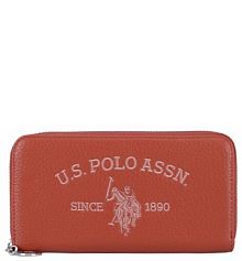 Portfel U.S. Polo Assn. pomarańczowy damski 