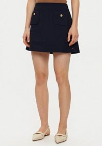 Spódnica mini Tommy Hilfiger granatowa 