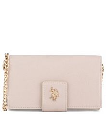 Torebka listonoszka U.S. Polo Assn. beżowa 