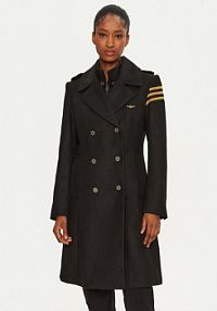 Płaszcz Aeronautica Militare czarny damski Przejściowy