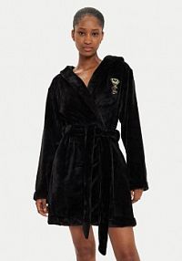 Szlafrok Juicy Couture czarny damski 