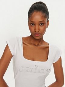 Top Juicy Couture biały damski Bluzka