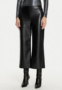 Spodnie skórzane Joseph Ribkoff czarna Z imitacji skóry