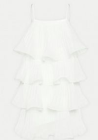 Sukienka koktajlowa YAS biała Lucia 26036503  Regular Fit