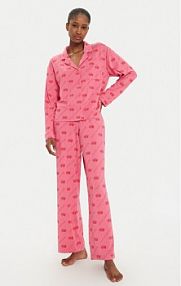 Piżama Juicy Couture różowa damska 