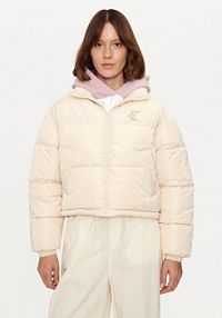 Kurtka puchowa Karl Kani beżowa damska Zimowa