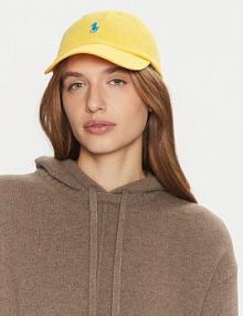 Czapka z daszkiem Polo Ralph Lauren żółta damska 