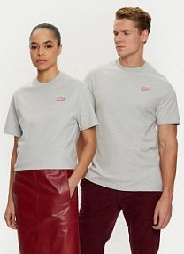 T-shirt Hunter szary damski 