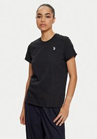 T-shirt U.S. Polo Assn. czarny damski 