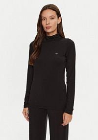 Bluzka Emporio Armani Underwear czarna damska Golf