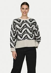 Sweter ONLY beżowy damski Jane 15332157  Regular Fit