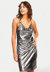 Sukienka koktajlowa JJXX srebrna Dina 12266218  Loose Fit