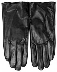 Rękawiczki skórzane Semi Line czarne Damskie