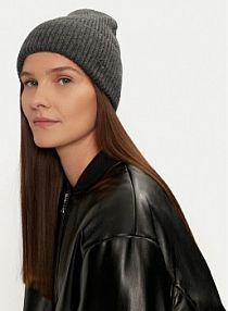 Czapka zimowa Calvin Klein szara damska 