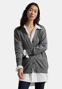 Kardigan Polo Ralph Lauren szary 211956233002  Relaxed Fit