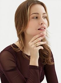 Pierścionek Guess złoty 