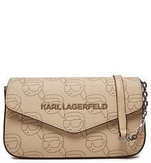 Torebka wieczorowa KARL LAGERFELD beżowa 