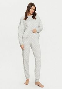 Piżama Guess szara damska 