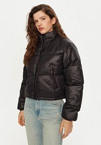 Kurtka puchowa Hunter czarna damska Zimowa Eve HARW0033242  Regular Fit