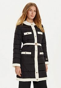 Kurtka puchowa Marciano Guess czarna damska Płaszcz zimowy