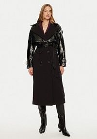 Płaszcz ACCESS FASHION czarny damski Przejściowy