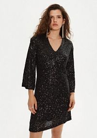 Sukienka koktajlowa Bruuns Bazaar czarna Azati BBW4192  Regular Fit