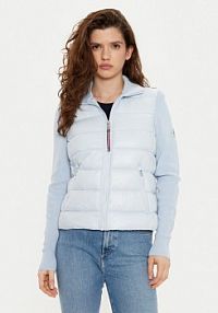 Kurtka przejściowa Tommy Hilfiger niebieska damska Puchowa
