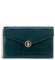 Torebka wieczorowa U.S. Polo Assn. zielona 