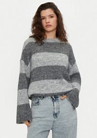 Sweter Noisy May szary damski 