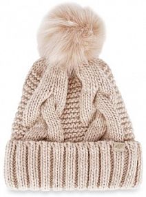 Czapka zimowa 4F beżowa damska 