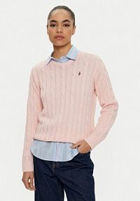 Sweter U.S. Polo Assn. różowy damski 