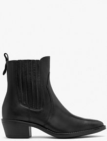 Czarne sztyblety  z noskiem w szpic leyla Ryłko damskie EAN 4ZVF9 WD8