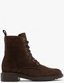 Brązowe trzewiki  ze skóry welurowej adele Ryłko damskie EAN U2VE4 6TJ